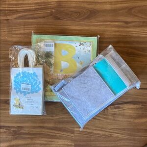Baby Shower Party Supplies Set - green and Gray